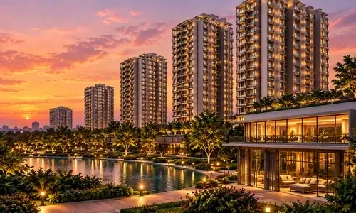 Sobha Hennur evening community view